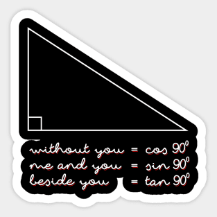 Math and Love 1 Sticker